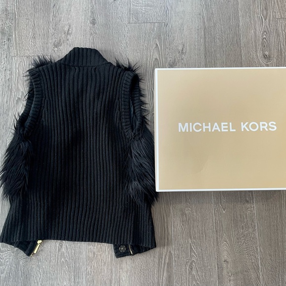 Michael Kors Faux Fur Sweater Vest - Picture 2 of 2